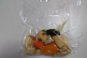 This is simmered dish which take out from liquid Freezer