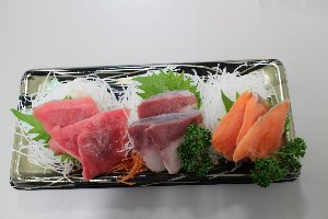 Assorted frozen sashimi